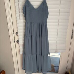 Wilfred Blue Maxi Sundress V-Neck Size Medium